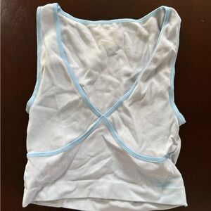 PacSun La Hearts Blue V-neck Tank Size Medium